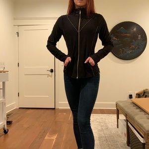 Athletic Jacket in Black/Gold